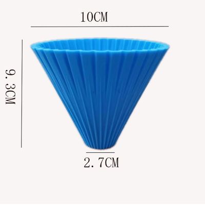 Moderne design siliconen koffie mat met herbruikbaar trechterfilter en opvouwbare druppel