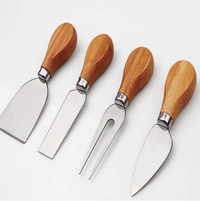 Houten pizza gereedschappen set voor duurzaam aangepast logo Charcuterie Board in ronde vorm