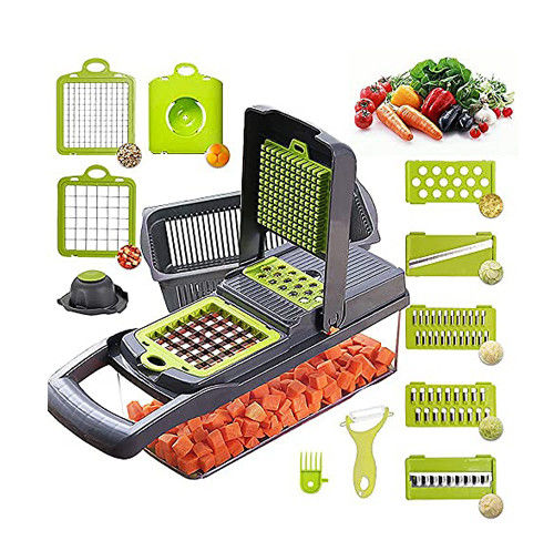Wees creatief in de keuken met onze 12 in 1 handmatige Mandoline Fruit Vegetable Slicer