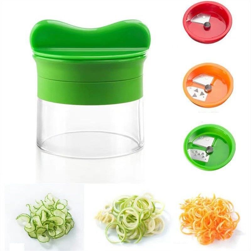 Spiralizer Grove en fijne Julienne snijmachine 3 in 1 handmatige groente snijmachine voor sinaasappel