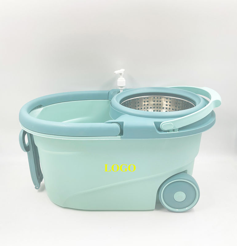 Custom Logo Grote capaciteit vloerreiniging Microfiber Spinning Mop Bucket 360 Rotating Dual Drive