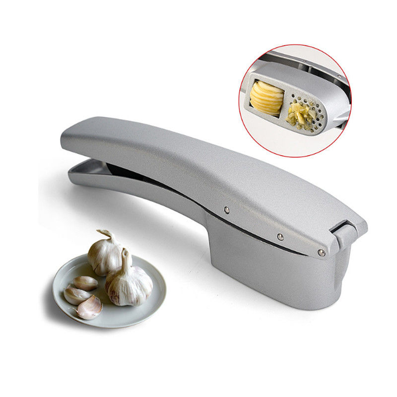 Gratis monster 2 in 1 Handmatige knoflookpers Miner Keuken Knoflook haker Slicer Draagbare knoflookmaler Crusher Masher Maker Groente gereedschappen