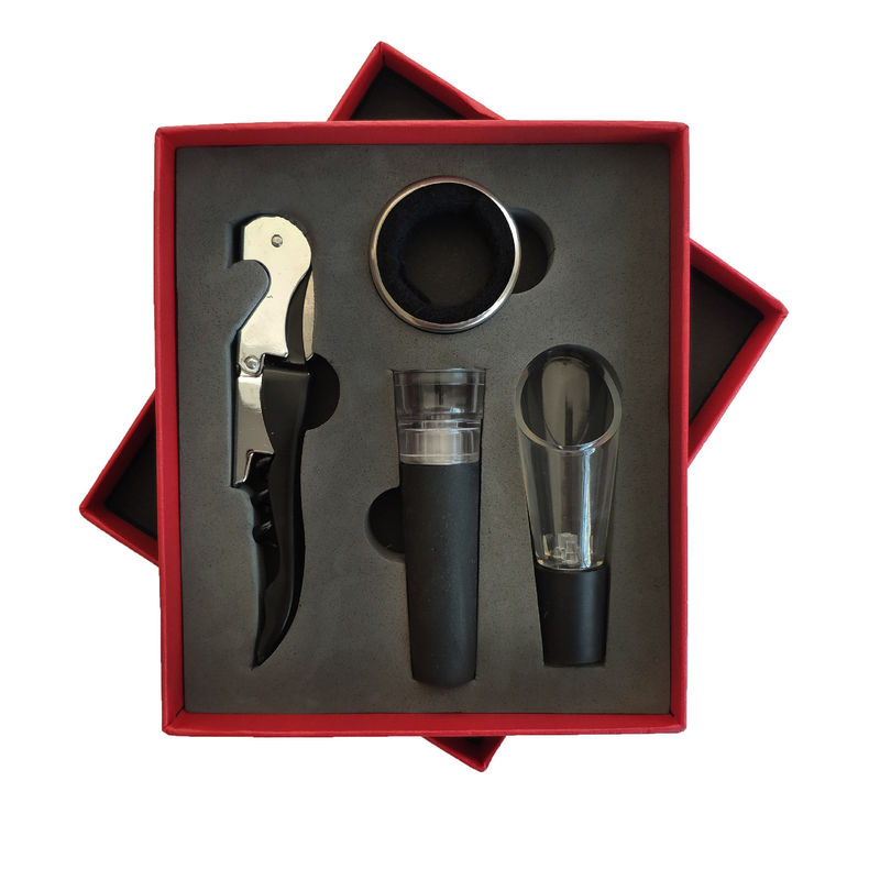 Rood zeepaard mes cadeau doos bar gereedschap type kurkentrekker wijnopener set