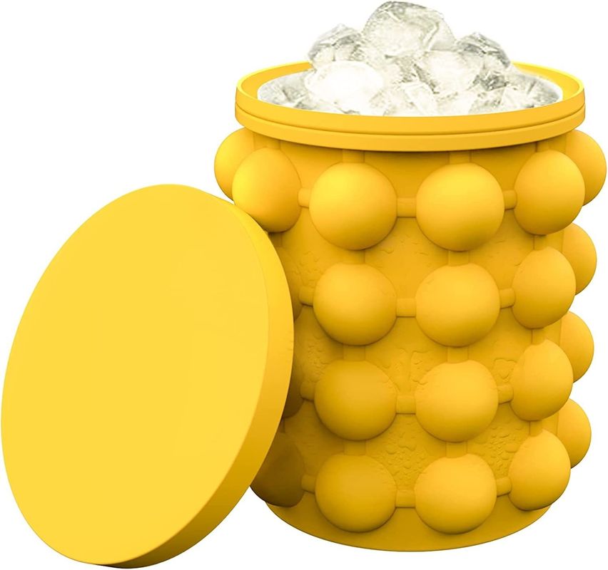Stocked Modern Design Silicone Ice Cube Bucket voor ruimtebesparing Food Grade materiaal