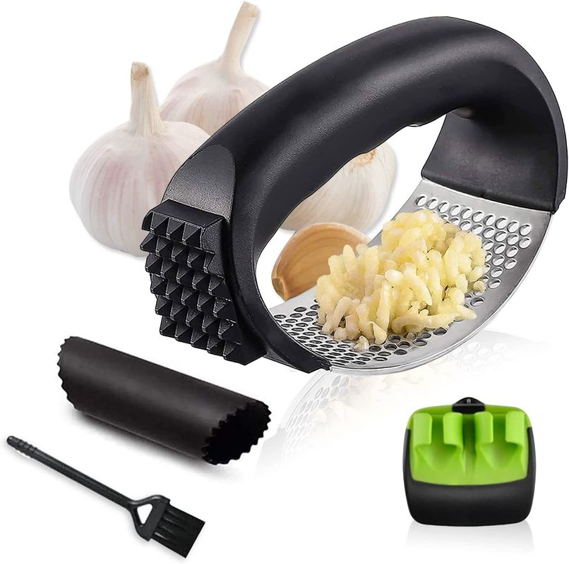 Compacte keuken gadgets 11 * 5.1 * 7.2cm Food Grade roestvrij staal knoflook pers