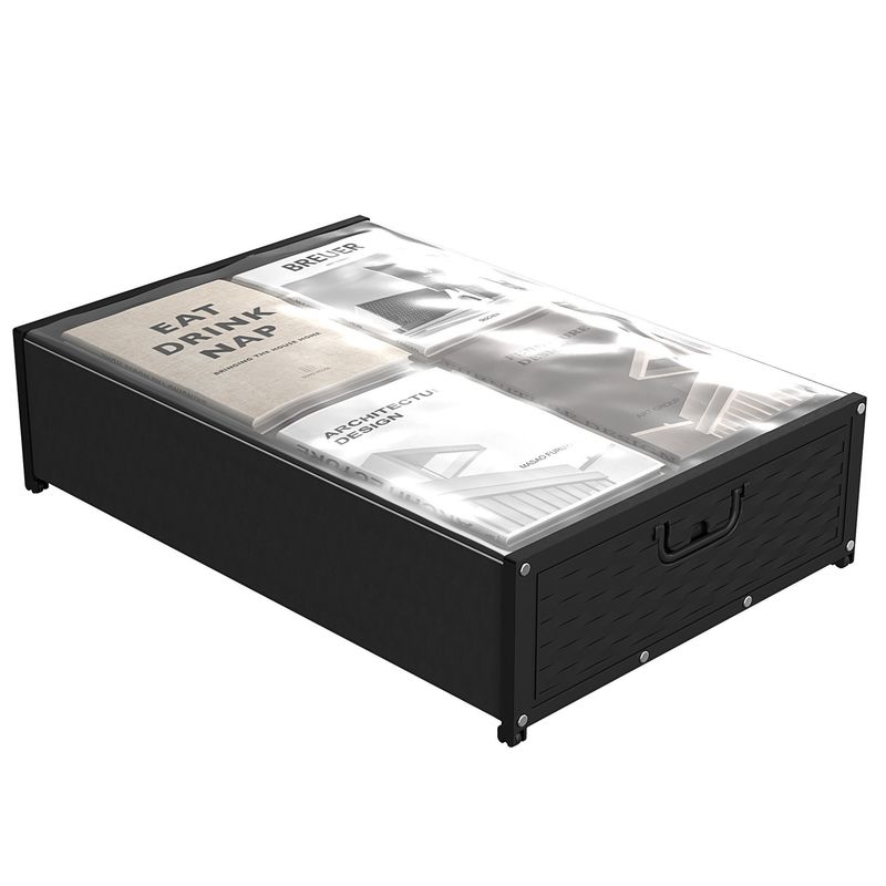 Onder bedkleding/speelgoed opslagdoos met katrol en deksel De ultieme ruimtebesparer