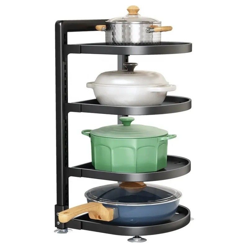 Voorraad 29*27*45cm G-ting 4 Tiers Rack voor hangende potten en pannen Keuken Organisatie