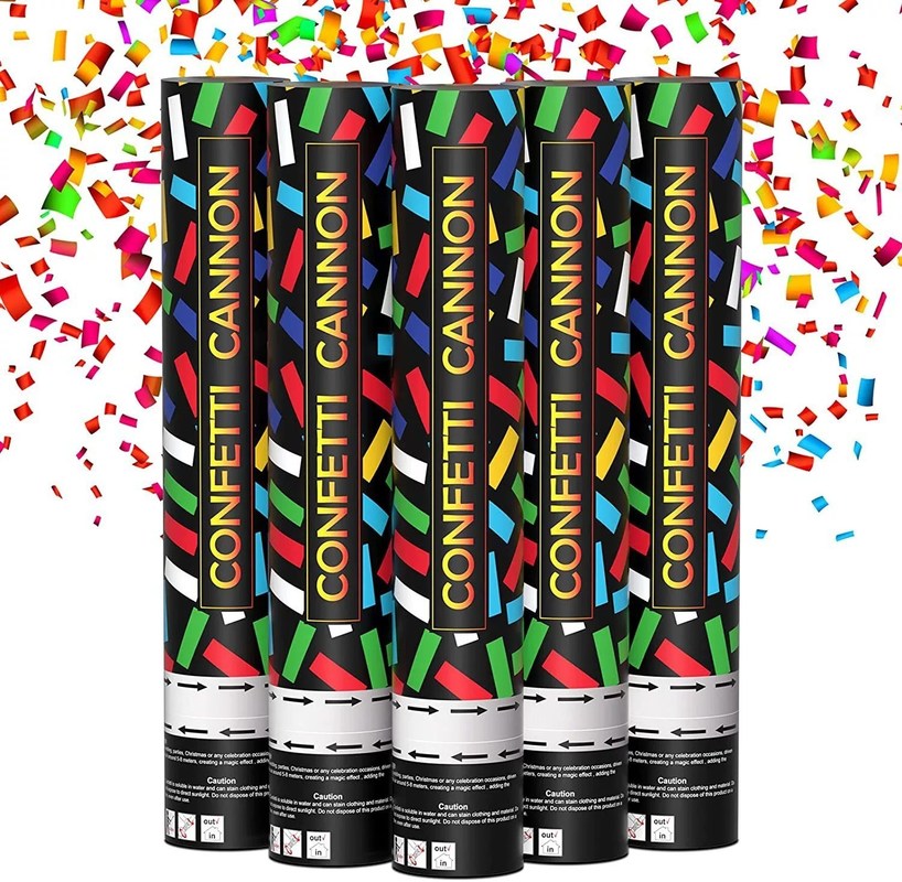 Confetti Cannon Party Supplies 60cm biologisch afbreekbare met de hand gescreefde kanonnen die het geslacht onthullen