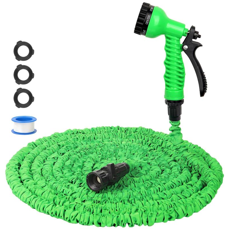 Bewatering gemaakt eenvoudig uitbreidbaar Magic Flex verwarmd tuinslang 25-200FT met spuitpistool