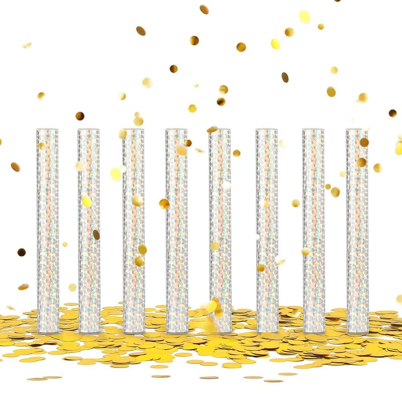 Kleurrijke biologisch afbreekbare weefsel bruiloft confetti staven voor feestjes en festivals