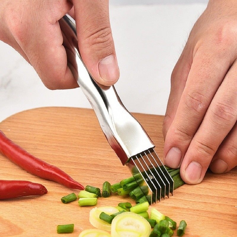 Stocked Scallion Shredder Knife gemaakt van 430 roestvrij staal voor groente- en fruitgereedschappen