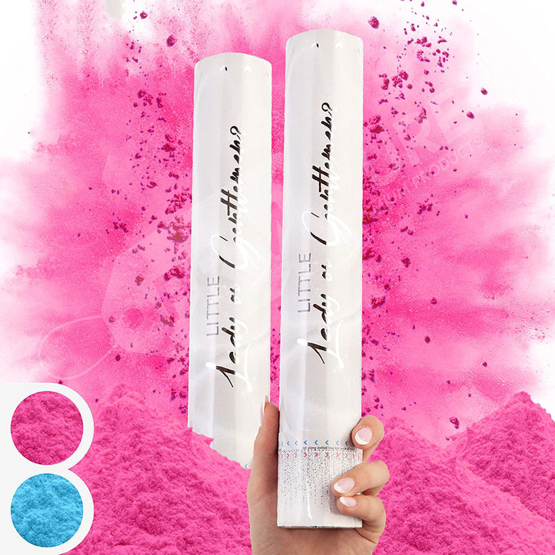 60cm Geslacht onthullen Confetti Cannon Popper Smoke Powder Confetti Sticks voor feestbenodigdheden