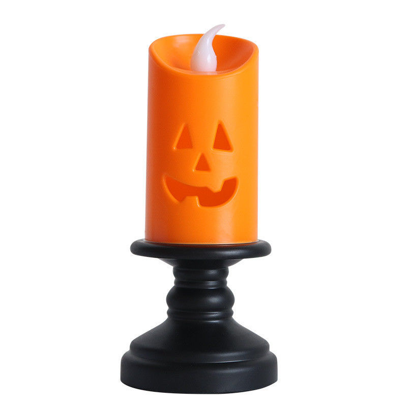 Halloween Decoraties LED pompoen Kaarshouder Nachtlichten Kaarslamp Ornamenten 8*12cm