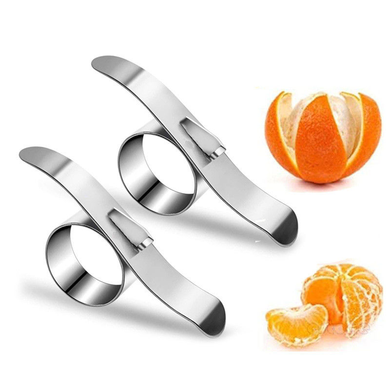 430 roestvrijstalen ring mini grootte fruitpeeler keuken gadget handleiding oranje peeler sliver