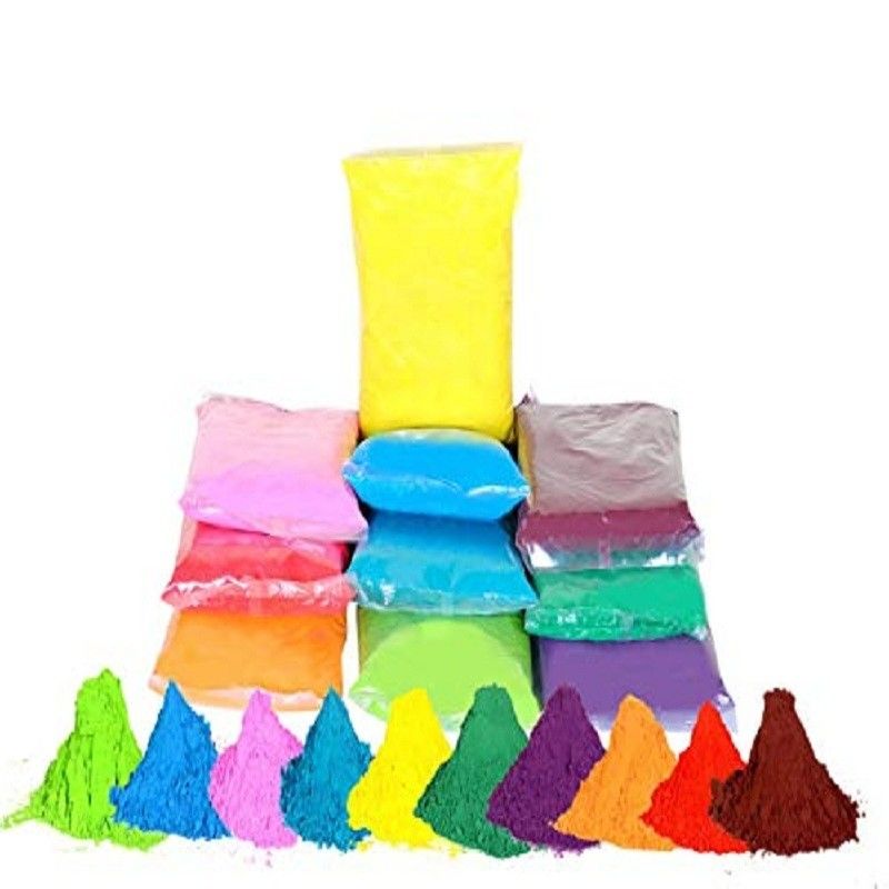 13*18cm Grootte Regenboog Run Maïszetmeel voor festivalkleurig zetmeel