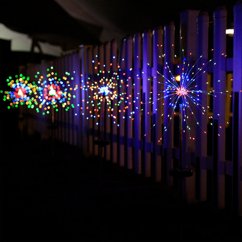 IP65 Solar Lawn Ground Insert Fireworks Lights voor vakantie decoratie OEM ODM