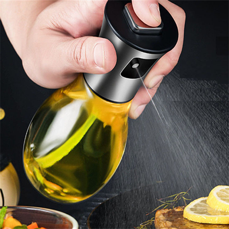 Gemakkelijke en duurzame oliefles Spray 165ml glazen oliefles Spray voor het koken salade BBQ