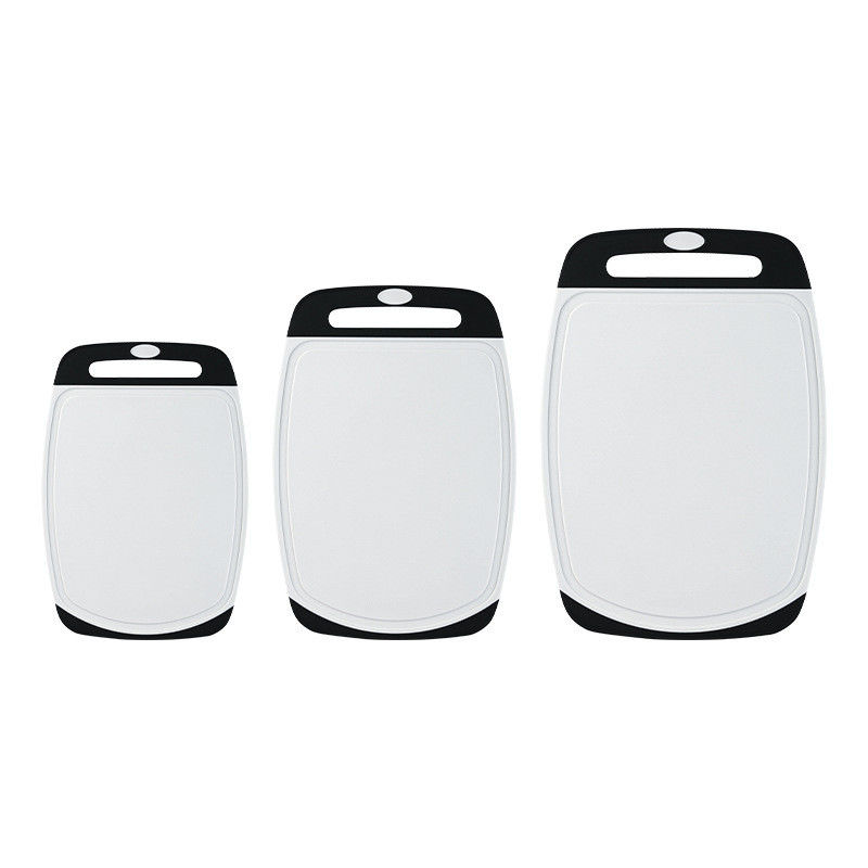 Multifunktioneel zwart plastic snijplank set voor keuken 3pcs Food Grade Accessories