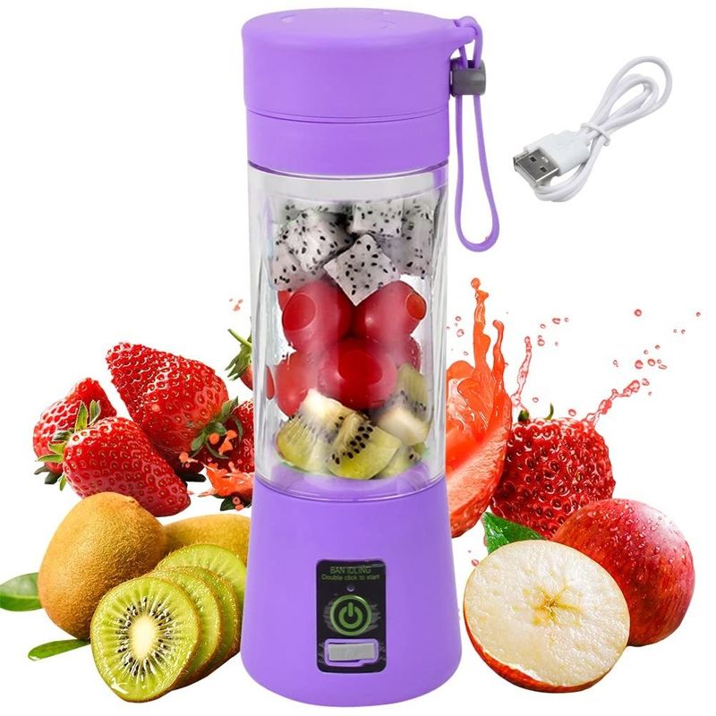 Silicone pc elektrische mini ijsfles blender Home USB 2/4/6 Blades Juicer Cup Machine