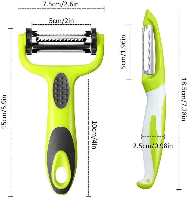 Praktische PP-rubber groentenpeeler voor moeiteloos schillen van groenten en fruit